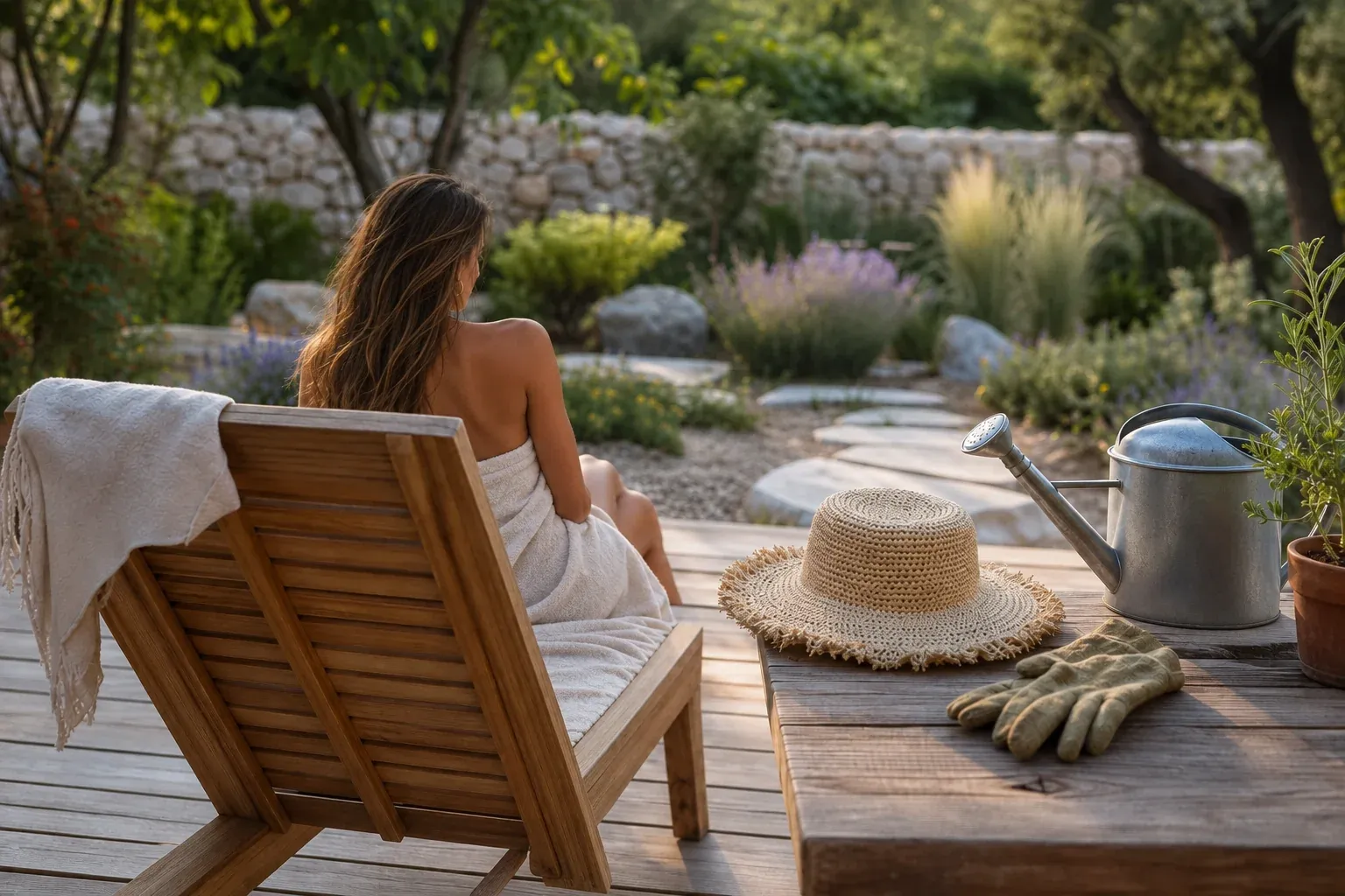Nackt im Garten arbeiten und sonnen: praktische Regeln