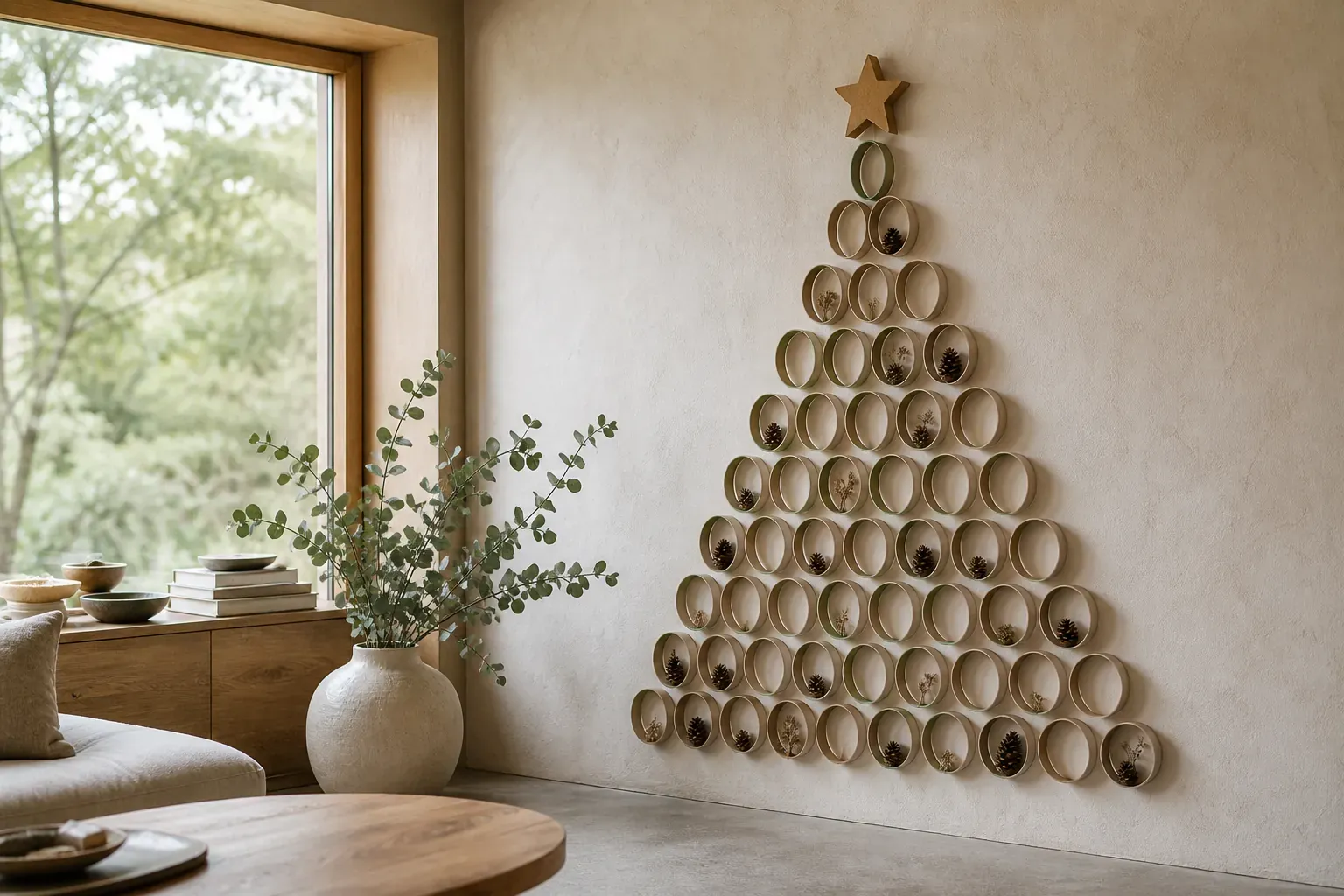 6. Papprollen-Baum: Upcycling mit Kindern