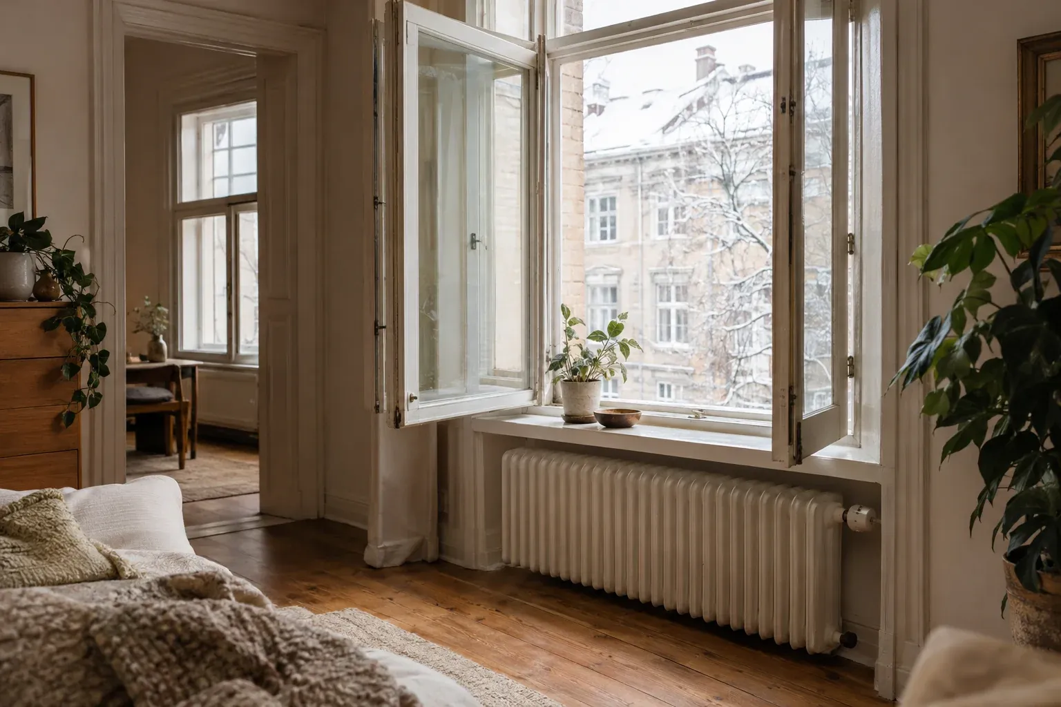 Richtig lüften im Winter im Altbau
